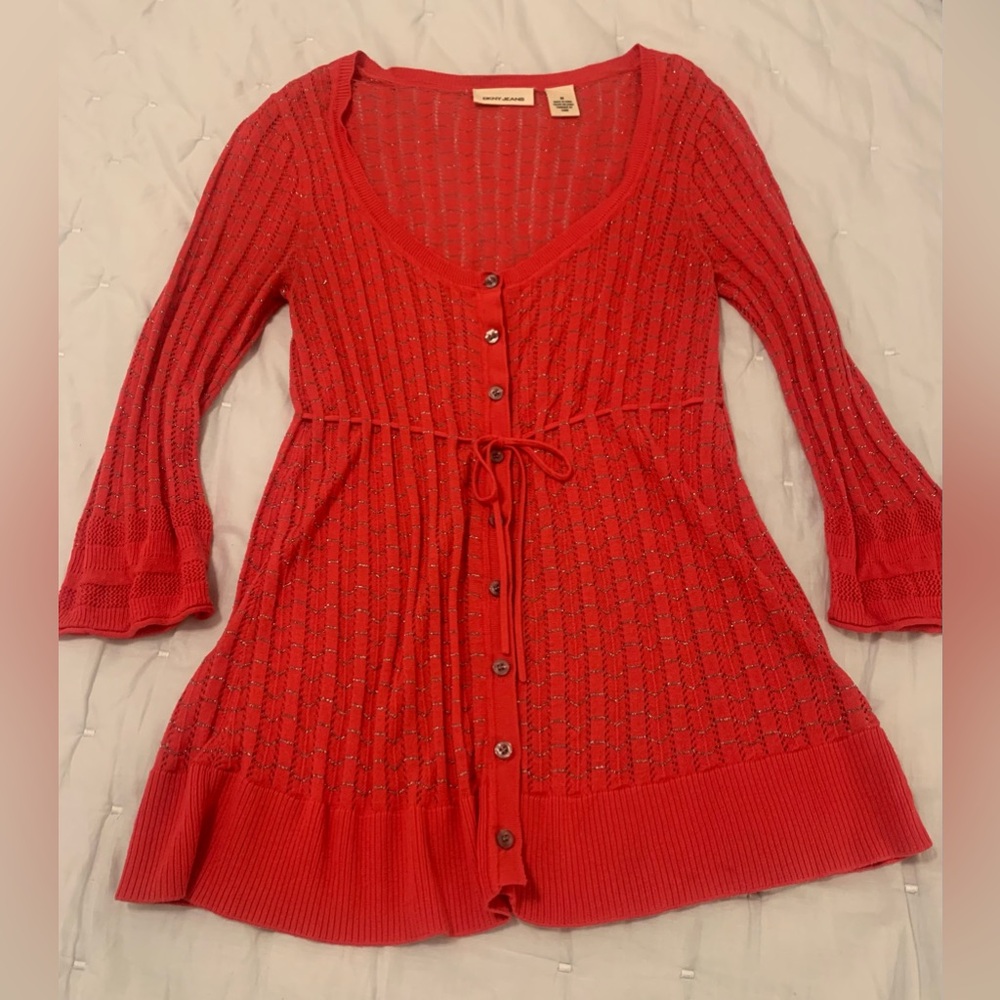 DKNY hot pink cardigan